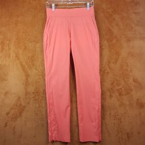 J LINDEBERG Womens Pants Size 26 Coral Straight Leg Pockets Golf Golfer LALEH